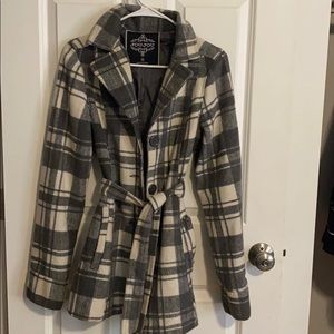 Knee length pea coat